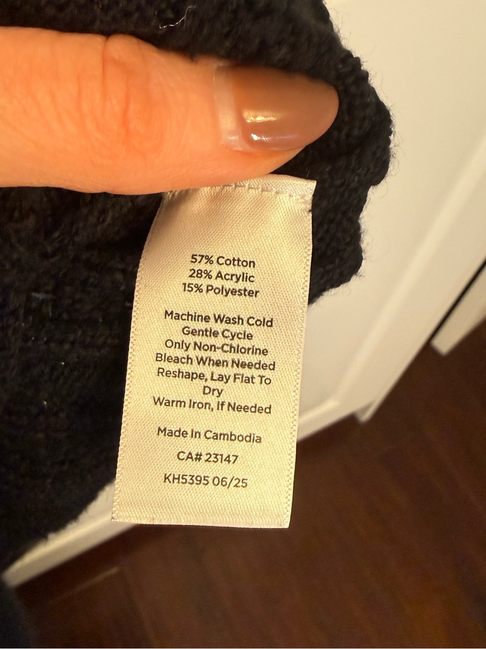 Talbots Petite Black Cable Knit Shoulder Button Sweater SP - Picture 7 of 11